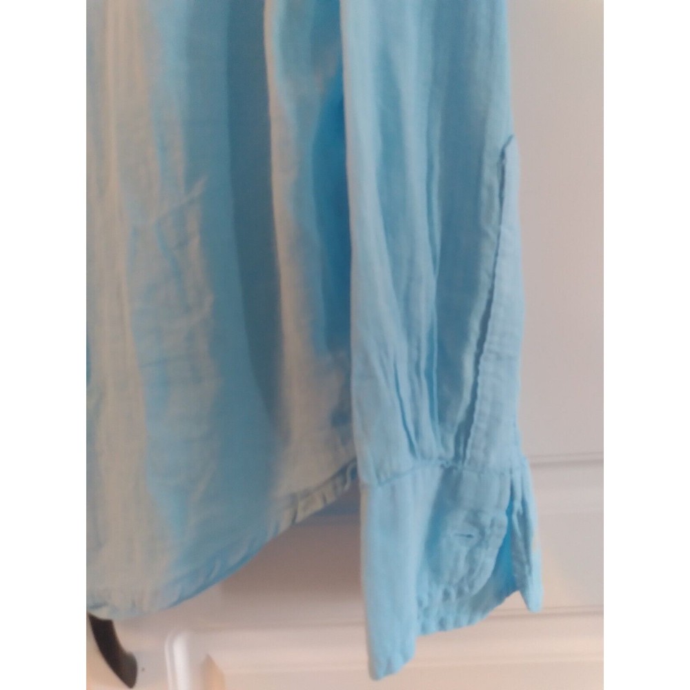 Frank & Eileen Shirt Women's Small Pale Blue Made in Sunny California - Picture 5 of 9